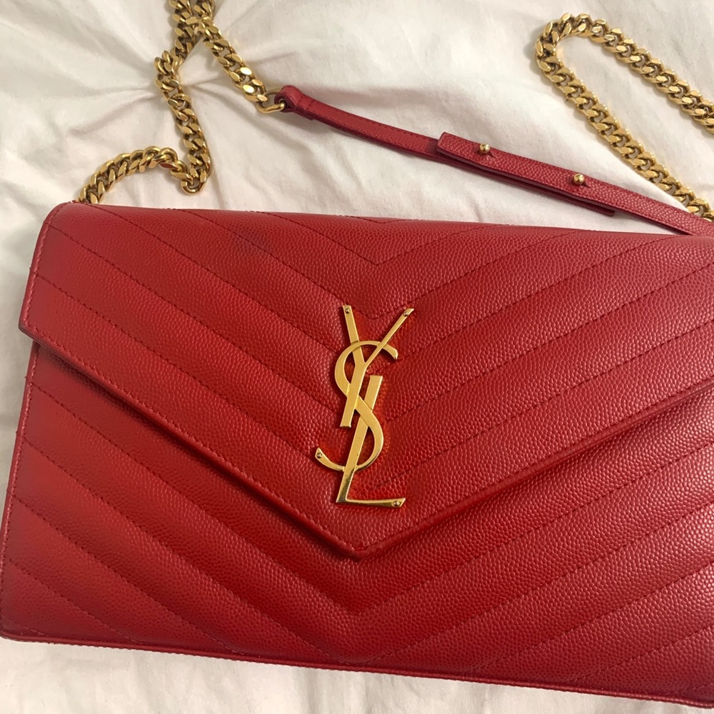 Saint Laurent (YSL) Envelope cross body chain bag
